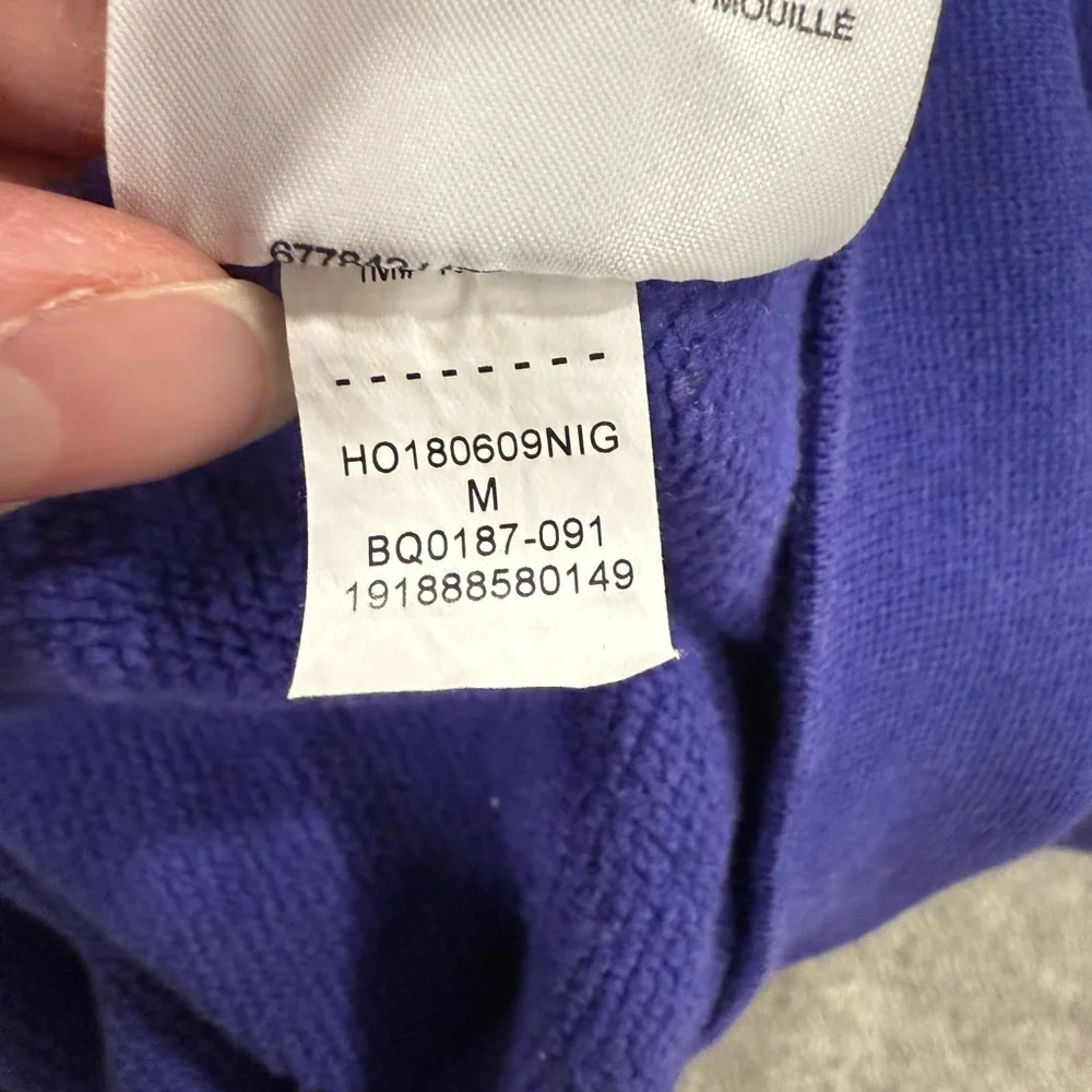 Air Jordan Vintage Purple and Gray ‘95/‘96 Stats Hoodie Sporty Cozy Athleisure
